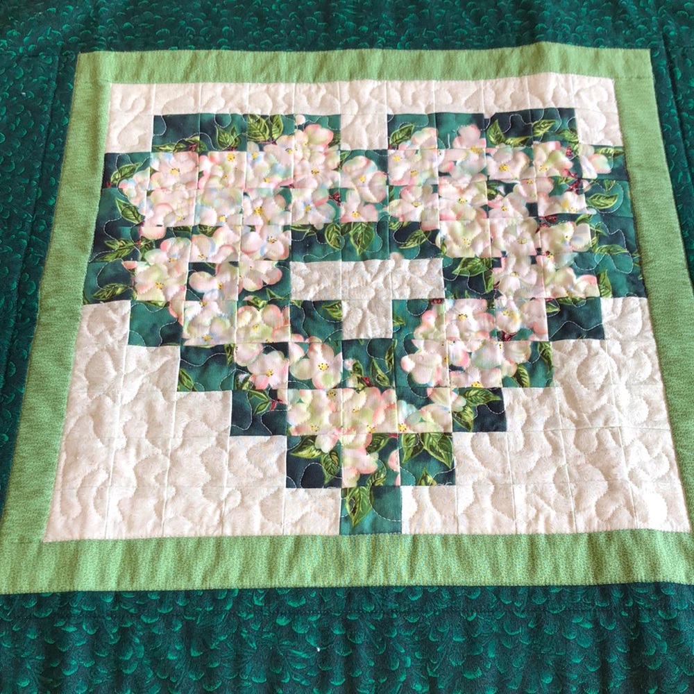 Hand Made Quilted Wall Hanging Table Topper Centerpiece 20.5”x 20”
